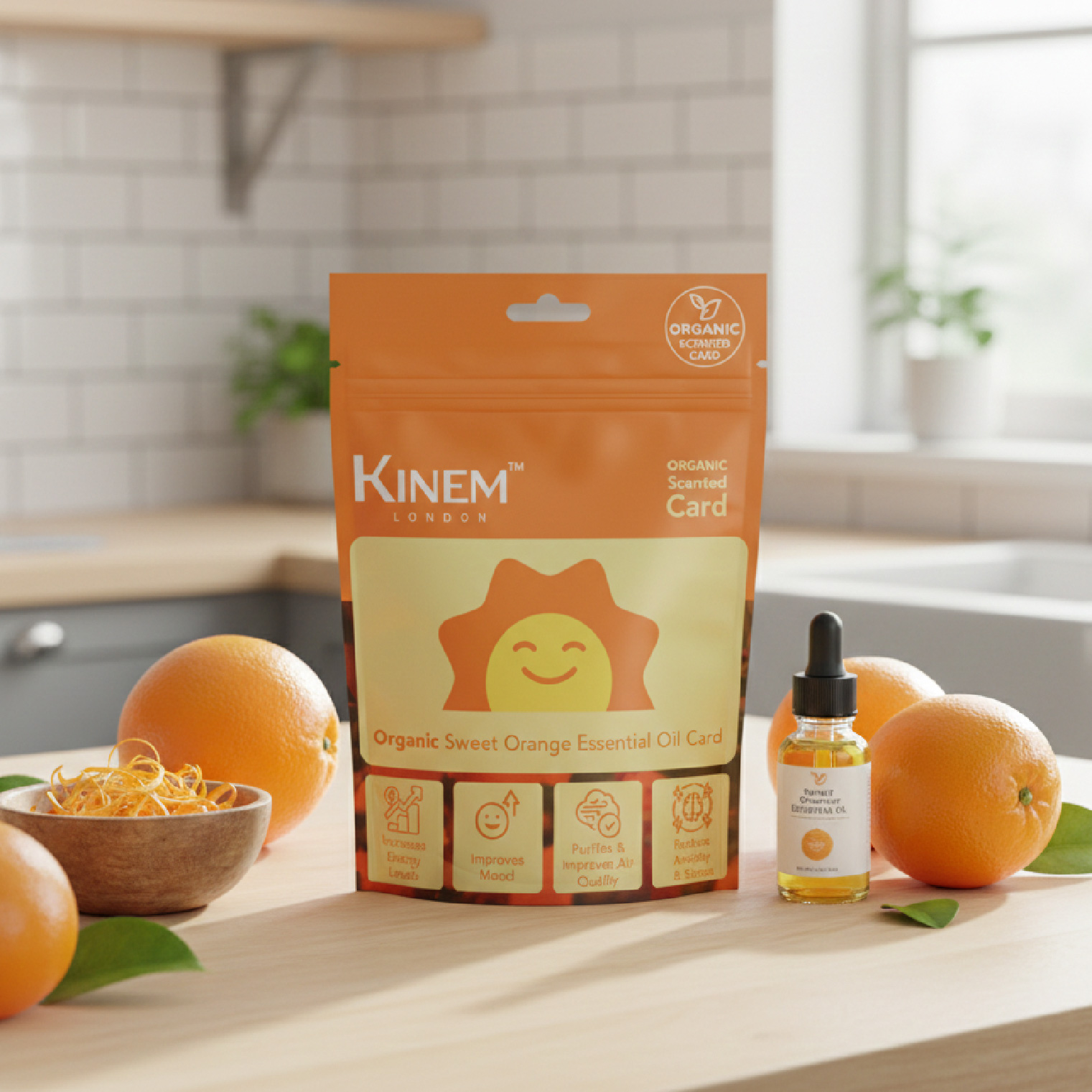 Organic Sweet Orange Scented Card